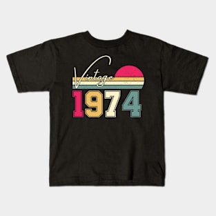 50 Years Old Vintage 1974, 50th Birthday Kids T-Shirt